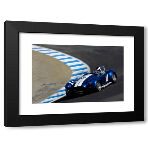 1960's Image Collection by Mark Scheuern - Black Modern Wood Framed Art Print Titled: Harley Cluxten drives his 1965 Ford Cobra 427 at the 2006 Monterey Historic Automobile Races