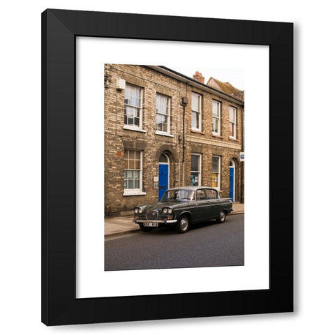 1960's Image Collection by M Perris - Black Modern Wood Framed Art Print Titled: A Singer Vogue car (possibly Series II) from the early 1960s.