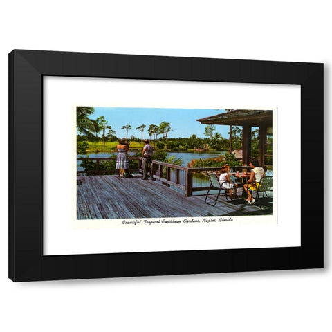 1960's Image Collection by Heritage Image Partnership Ltd - Black Modern Wood Framed Art Print Titled: Beautiful Tropical Caribbean Gardens, Naples, Florida, USA, 1962. Artist: Unknown