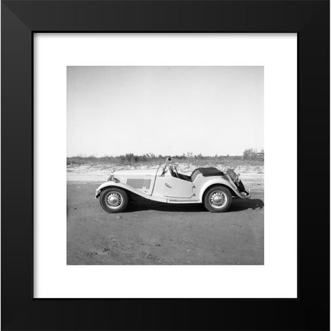 1960's Image Collection by Jack Simons Collection - Black Modern Wood Framed Art Print Titled: Sports Car Club of America races from the early 1960s or late 1950s. mgtb british