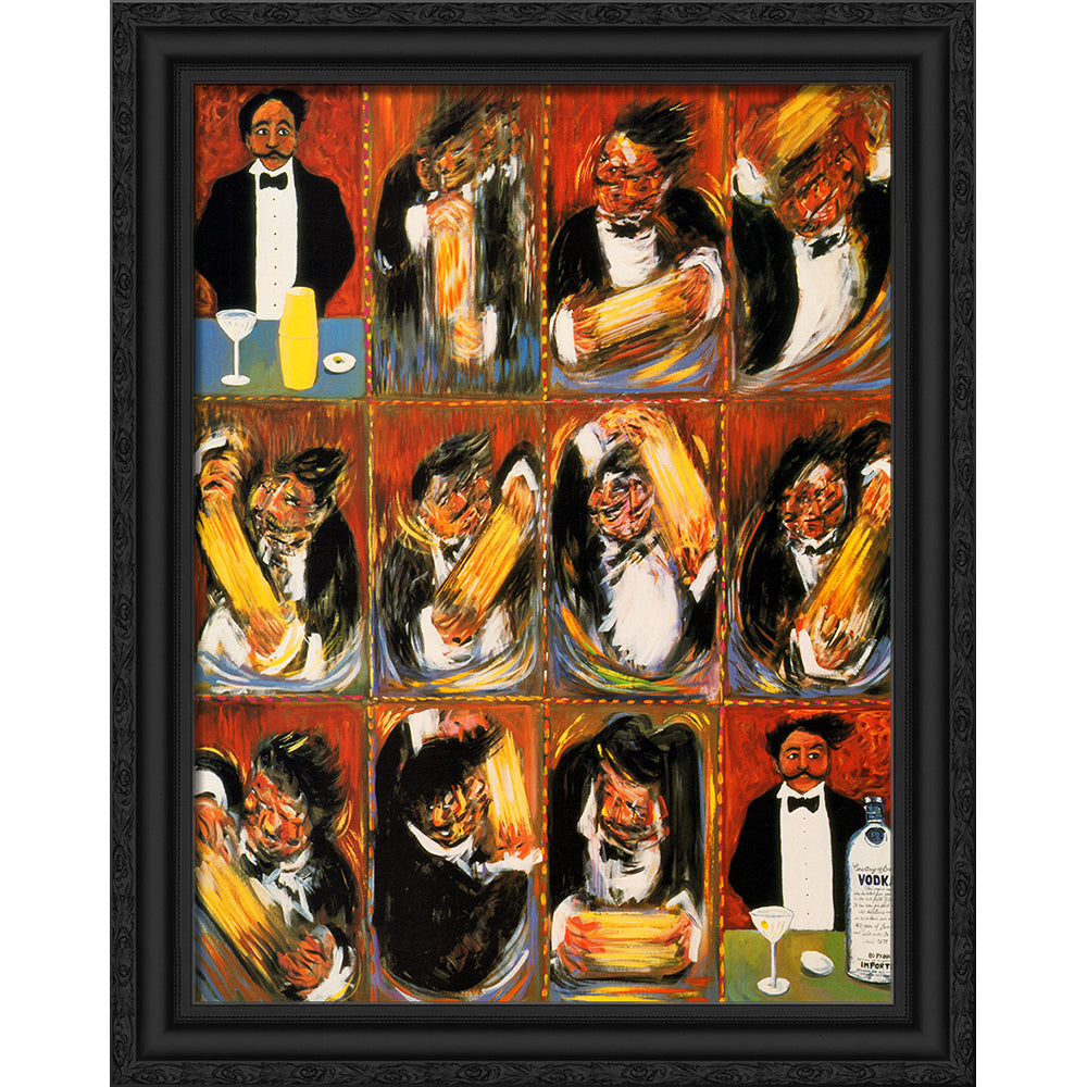 Martini Yes 20x24 Black Wood Framed Art Poster Print by Guy Buffet