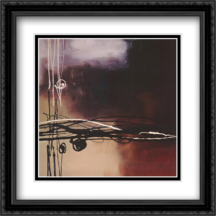Prelude in Rust I 24x24 Black Ornate Wood Framed Art Print Poster with Double Matting by Maitland, Laurie