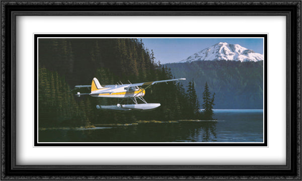 Northwest Passage 30x20 Black Ornate Wood Framed Art Print Poster with Double Matting by Buckland, Ross