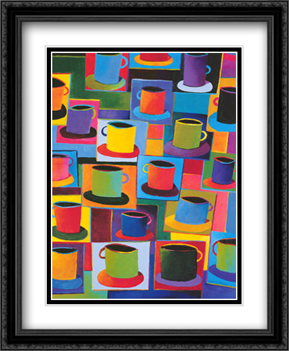 Java Time 26x32 Black Ornate Wood Framed Art Print Poster with Double Matting by Fortson, Kathryn