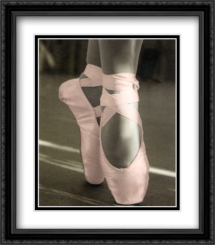 Ballet Shoes 26x32 Black Ornate Wood Framed Art Print Poster with Double Matting by Lipson