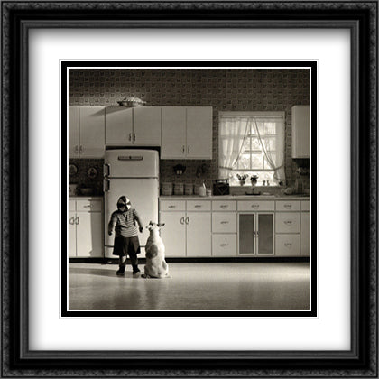 Pie in the Sky 26x32 Black Ornate Wood Framed Art Print Poster with Double Matting by Berman, Howard