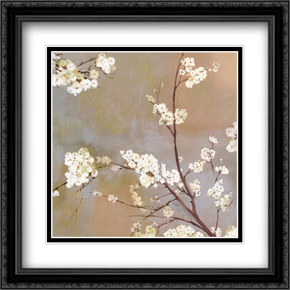 Ode to Spring I 23x23 Black Ornate Wood Framed Art Print Poster with Double Matting by Jensen, Asia