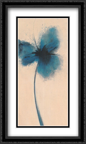 Ethereal Blue I 28x16 Black Ornate Wood Framed Art Print Poster with Double Matting by Forrester, Emma
