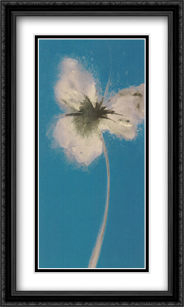 Ethereal Blue II 28x16 Black Ornate Wood Framed Art Print Poster with Double Matting by Forrester, Emma