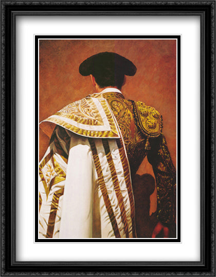 Traje de Luz II 24x32 Black Ornate Wood Framed Art Print Poster with Double Matting by Gaillard, Christian