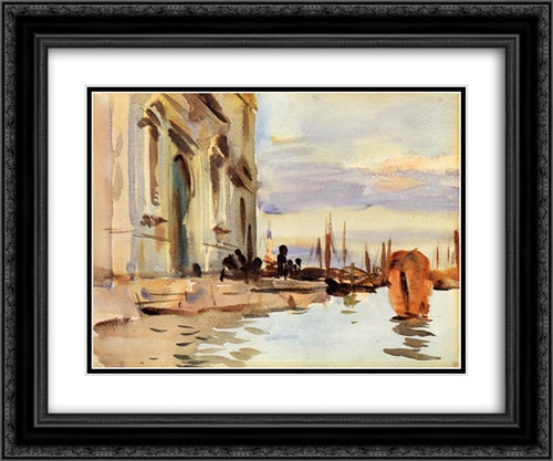 Spirito Santo, Saattera 24x20 Black Ornate Wood Framed Art Print Poster with Double Matting by Sargent, John Singer