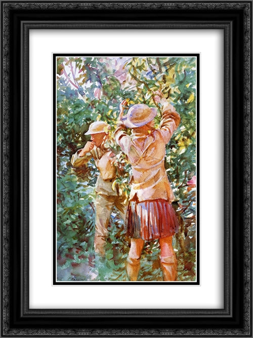 Thou Shalt Not Steal' 18x24 Black Ornate Wood Framed Art Print Poster with Double Matting by Sargent, John Singer