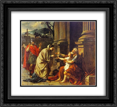 Belisarius 22x20 Black Ornate Wood Framed Art Print Poster with Double Matting by Tissot, James