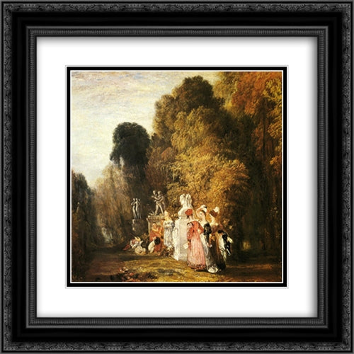 What You Will! 20x20 Black Ornate Wood Framed Art Print Poster with Double Matting by Turner, Joseph Mallord William