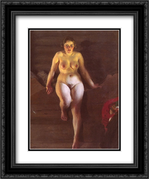 Loftsangen 20x24 Black Ornate Wood Framed Art Print Poster with Double Matting by Zorn, Anders