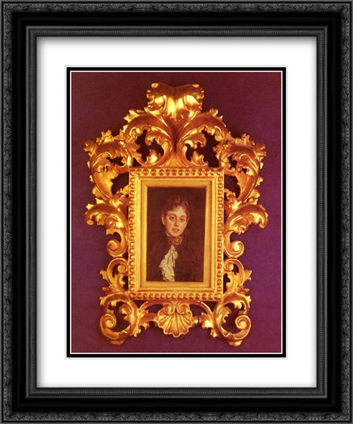 Emma Zorn 20x24 Black Ornate Wood Framed Art Print Poster with Double Matting by Zorn, Anders