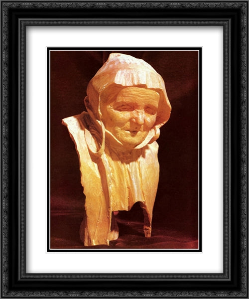 Mormor 20x24 Black Ornate Wood Framed Art Print Poster with Double Matting by Zorn, Anders