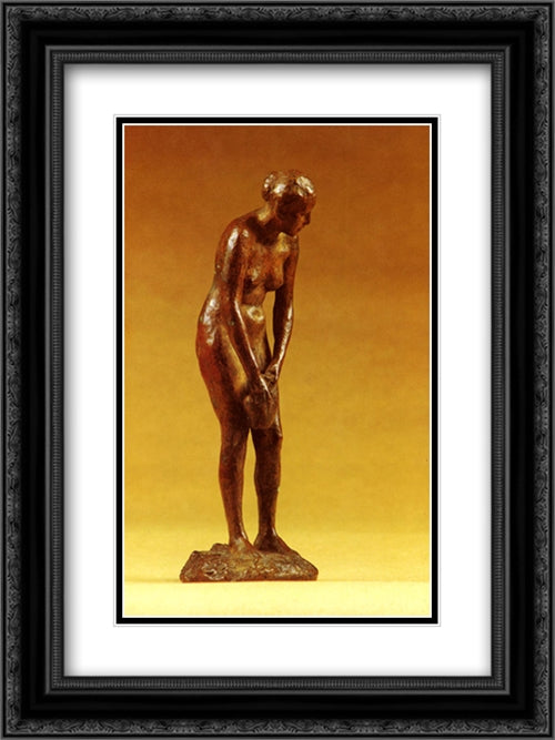 Den Sonderslagna Krukan 18x24 Black Ornate Wood Framed Art Print Poster with Double Matting by Zorn, Anders