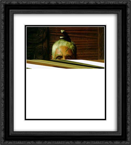 Untitled 20x22 Black Ornate Wood Framed Art Print Poster with Double Matting by Goldie, Charles