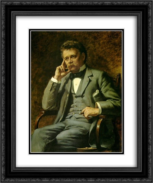 Portrait of Claude Lorrain Kerry 20x24 Black Ornate Wood Framed Art Print Poster with Double Matting by Goldie, Charles