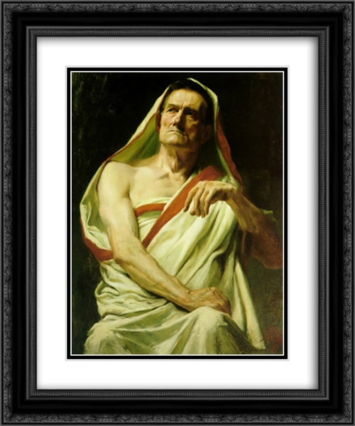 The Senator 20x24 Black Ornate Wood Framed Art Print Poster with Double Matting by Goldie, Charles