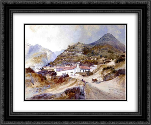 Angangueo, Mexico 24x20 Black Ornate Wood Framed Art Print Poster with Double Matting by Moran, Thomas