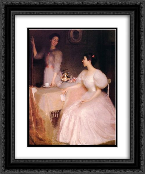 Mollie Scott and Dorothy Tay 20x24 Black Ornate Wood Framed Art Print Poster with Double Matting by Paxton, William McGregor