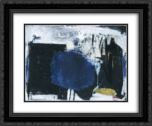 Interior 24x20 Black Ornate Wood Framed Art Print Poster with Double Matting by Myasoyedov, Grigoriy
