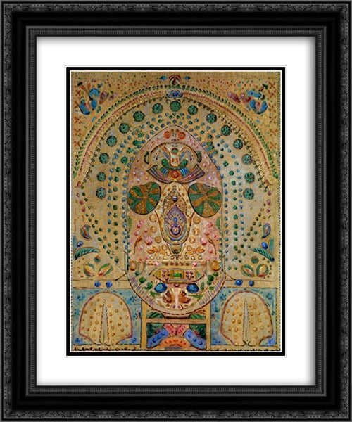 Decoration 20x24 Black Ornate Wood Framed Art Print Poster with Double Matting by Redon, Odilon