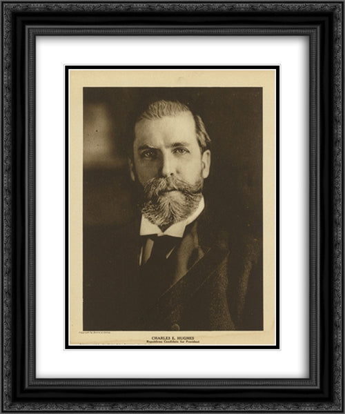 Charles E. Hughes, Republican candidate for president 20x24 Black Ornate Wood Framed Art Print Poster with Double Matting by Library of Congress