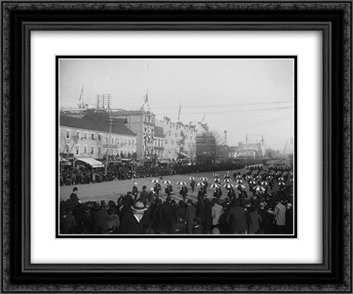President Wm. McKinley, 2nd Inaugural parade 24x20 Black Ornate Wood Framed Art Print Poster with Double Matting by Library of Congress