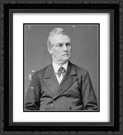 Hon. Wm. A. Wheeler, Vice-President 20x22 Black Ornate Wood Framed Art Print Poster with Double Matting by Library of Congress