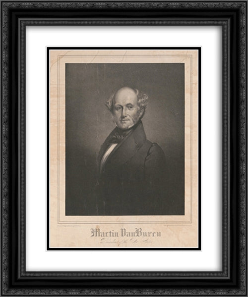 Martin Van Buren president of the U. States 20x24 Black Ornate Wood Framed Art Print Poster with Double Matting by Library of Congress