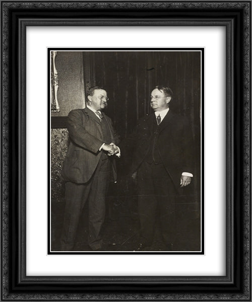 Roosevelt and Johnson after nomination 20x24 Black Ornate Wood Framed Art Print Poster with Double Matting by Library of Congress
