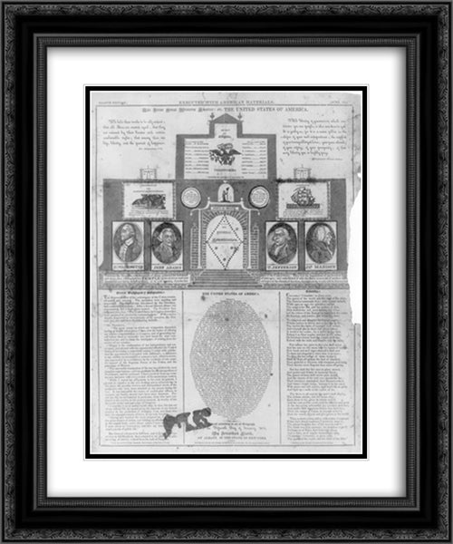 The first great Western empire: or, the United States of America 20x24 Black Ornate Wood Framed Art Print Poster with Double Matting by Library of Congress