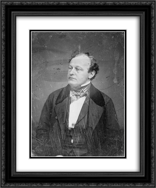 John Van Buren, three-quarter length portrait, three-quarters to the left 20x24 Black Ornate Wood Framed Art Print Poster with Double Matting by Library of Congress