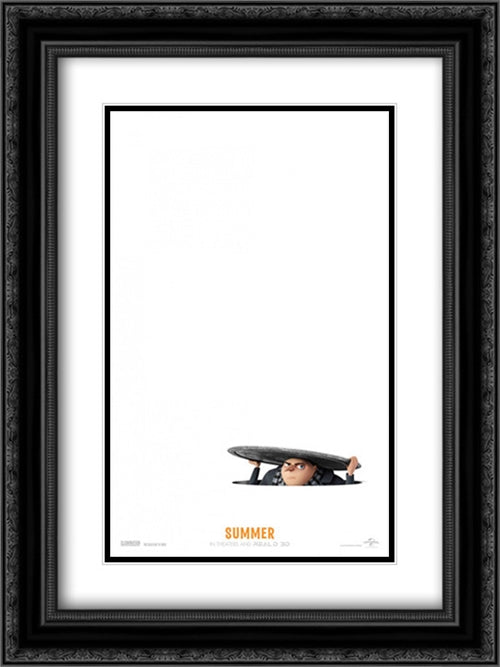 Despicable Me 3 18x24 Black Ornate Wood Framed Movie Poster with Double Matting