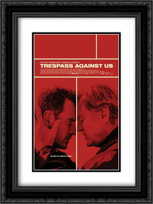 Trespass Against Us 18x24 Black Ornate Wood Framed Movie Poster with Double Matting
