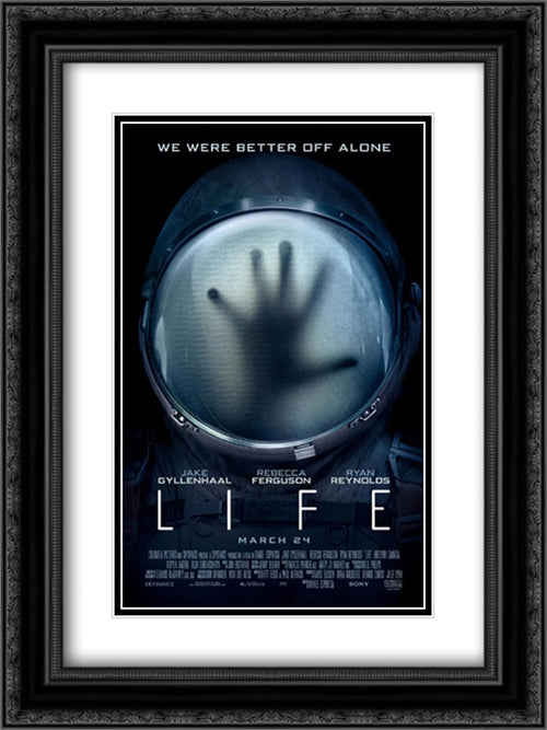 Life 18x24 Black Ornate Wood Framed Movie Poster with Double Matting