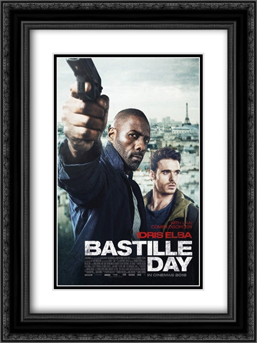 The Take 18x24 Black Ornate Wood Framed Movie Poster with Double Matting
