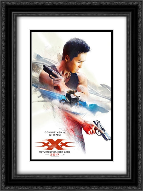 xXx: Return of Xander Cage 18x24 Black Ornate Wood Framed Movie Poster with Double Matting