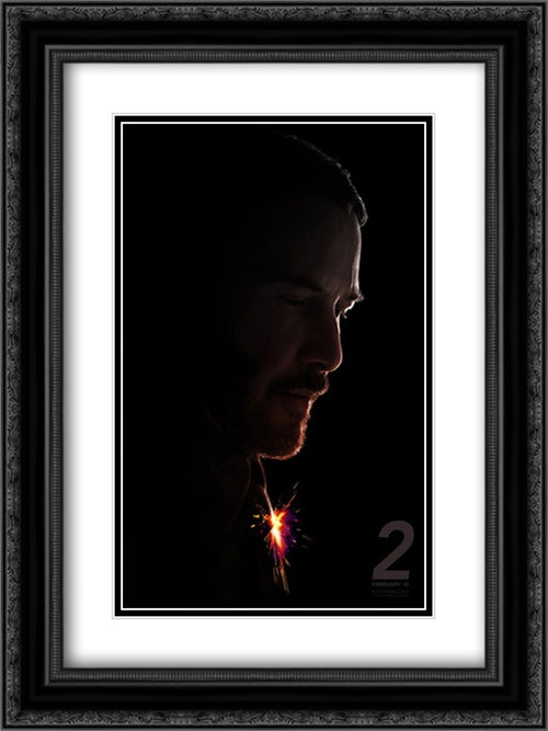 John Wick: Chapter 2 18x24 Black Ornate Wood Framed Movie Poster with Double Matting