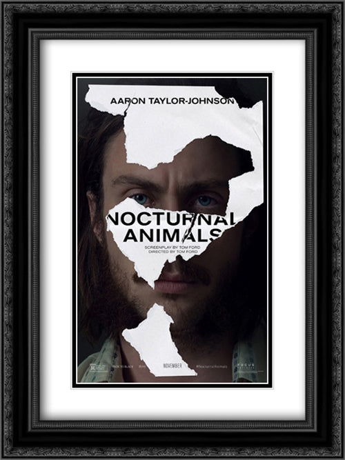 Nocturnal Animals 18x24 Black Ornate Wood Framed Movie Poster with Double Matting