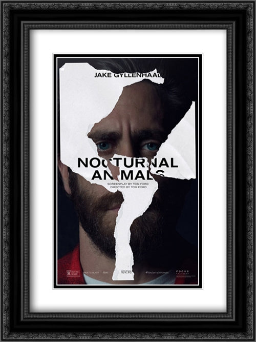 Nocturnal Animals 18x24 Black Ornate Wood Framed Movie Poster with Double Matting