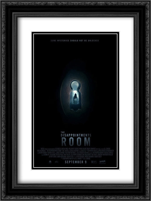 The Disappointments Room 18x24 Black Ornate Wood Framed Movie Poster with Double Matting