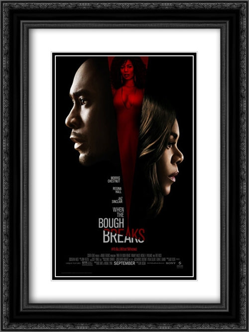 When The Bough Breaks 18x24 Black Ornate Wood Framed Movie Poster with Double Matting