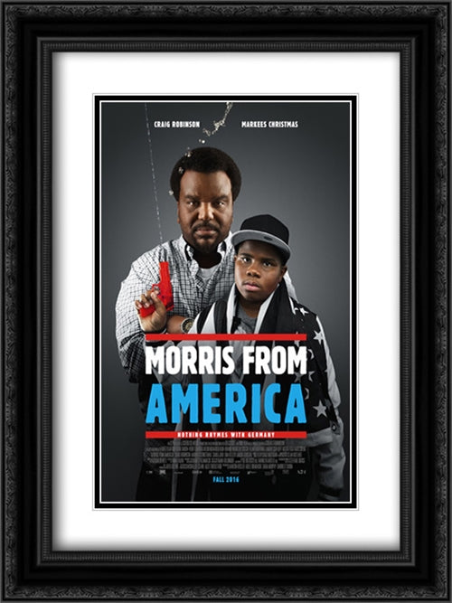 Morris From America 18x24 Black Ornate Wood Framed Movie Poster with Double Matting