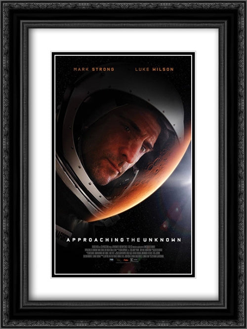 Approaching The Unknown 18x24 Black Ornate Wood Framed Movie Poster with Double Matting