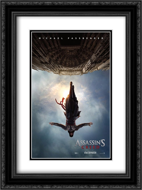 Assassin's Creed 18x24 Black Ornate Wood Framed Movie Poster with Double Matting
