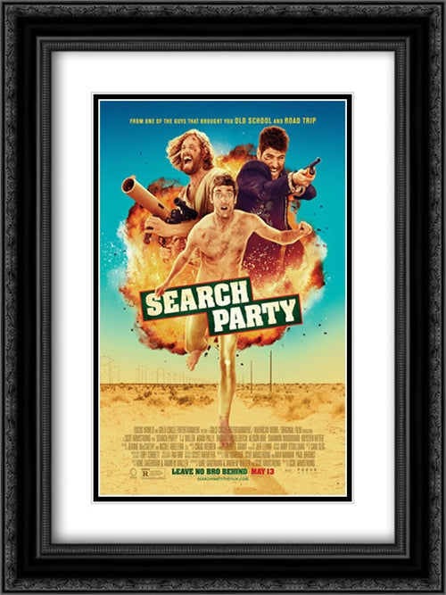 Search Party 18x24 Black Ornate Wood Framed Movie Poster with Double Matting
